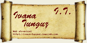 Ivana Tunguz vizit kartica